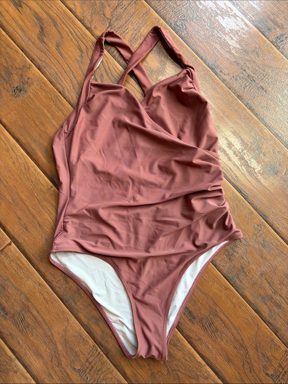 Cupshe Cocoa One‑Piece Swimsuit - Size Large